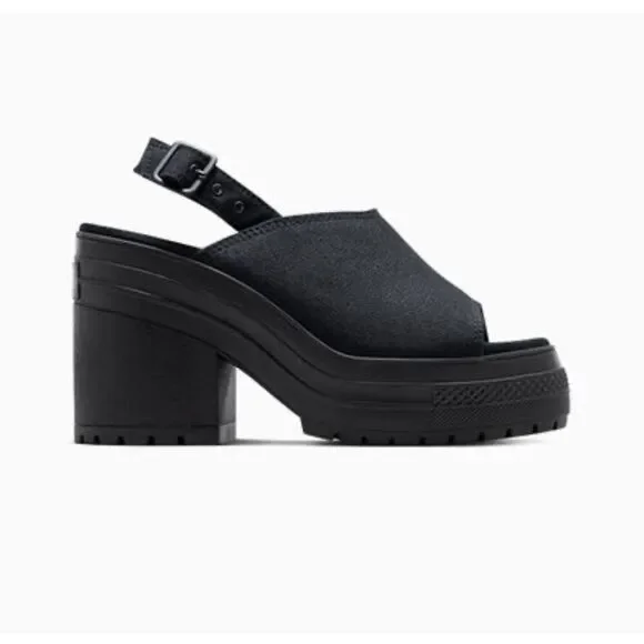 Converse Chuck 70 De Luxe Sandal Heel Black - A12567C Size 7.5 - Picture 4 of 9